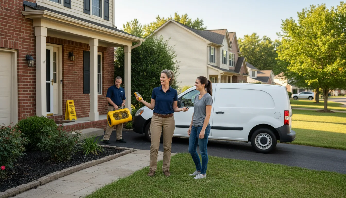 Water restoration image for Dehumidification And Cleanup Services in Clifford, IN